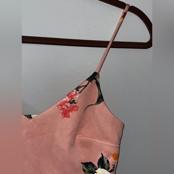 Monteau Los Angeles Floral Pink Spring Dress, Size: Small(S) - Picture 8 of 9
